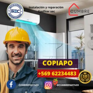 En CumbrePartner en Copiapó, ofrecemos servicios de gasfitería con gasfiteros certificados y autorizados, especializados en gasfiter a domicilio, instalación de calefonts y soluciones completas en gasfitería.