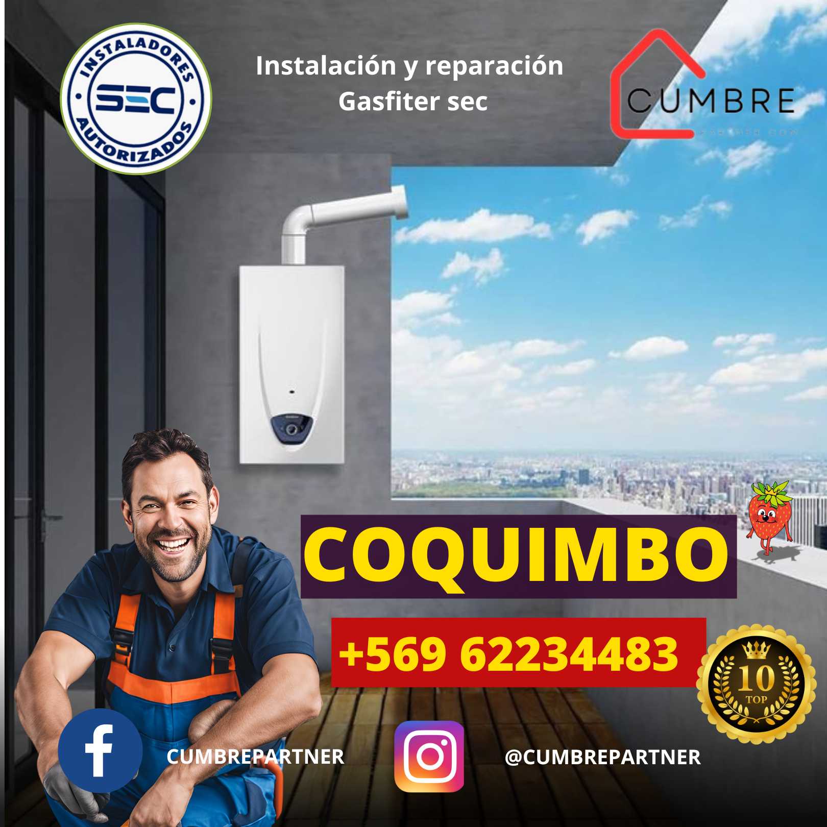 En CumbrePartner, tu experto en gasfitería en Coquimbo: Contacto: +569 62234483 Gasfiteros certificados y autorizados para servicios a domicilio, instalación de calefont y reparaciones de gas.